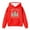z01-Red, variant on CAIXIA Girls Clothes Size 10 12,Kids Horse Print Long Sleeve Hoodies,8-9 Years,Grey