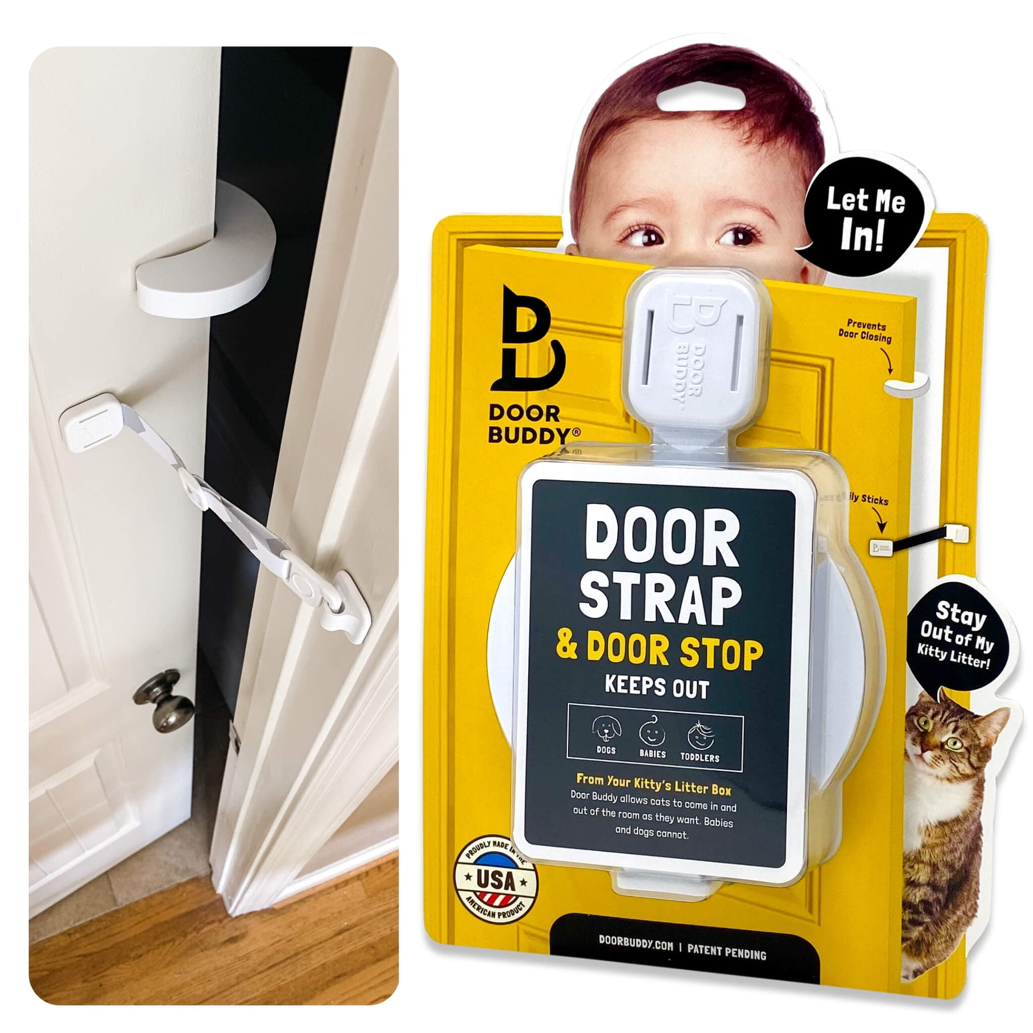 Keeps Doors Open 2 Pack Dream Baby Foam Door Safety Stoppers 