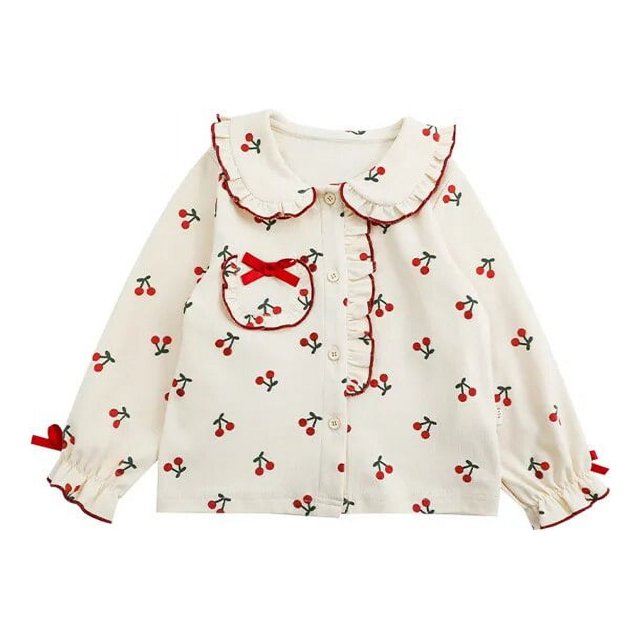 Conjunto de Pijama Infantil para niña, ropa coreana para bebé, pantalones y Top estampados bonitos, Otoño, 2023
