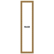 10x50 Frame Black and Gold Distressed Solid Wood Sonoma Picture Frame | 1.625 Inch Moulding Width |