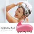 thumbnail image 3 of Juego de peines profesionales para cabello con cepillo de silicona, peine de dientes anchos y cola de rata, ideal para salón o uso en casa, color verde, pack de 4., 3 of 6