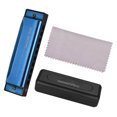 thumbnail image 2 of Instruments Key of C Diatonic Harmonica Mouthorgan with ABS Reeds Mirror Surface Design 10 Holes Blues Harmonica Perfect for Beginners Professional Students Kid Blue, 2 of 6