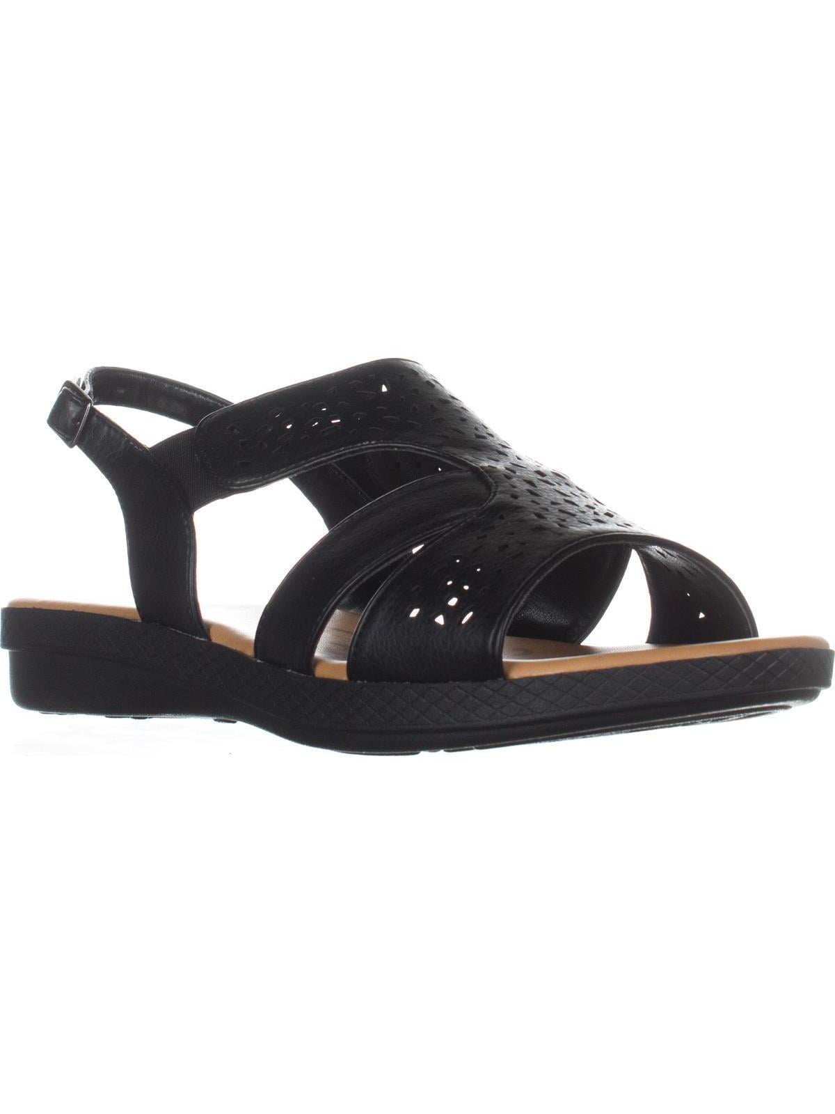 Easy Street Bolt Flat Slingback Sandals, Black Walmart Canada