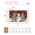 thumbnail image 2 of Red Plaid Christmas Kitchen Runner Rug 2x5 Bedside Rug with Tassel Cotton Woven Throw Rugs Washable Hallway Runner Rugs Snowman Snowflake Gifts Xmas Tree Floor Carpet for Bedroom Bathroom Living Room, 2 of 5