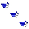 thumbnail image 3 of Scienceny 20 unids/set tapa de tuerca de rueda de coche tapa de tornillo de cubo Universal llantas chapado azul 17mm Type5 NO5, 3 of 6