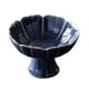 thumbnail image 4 of Frutero de cerámica con base decorativa para encimera de cocina, bandeja de frutas con forma de loto. Azul, 4 of 9