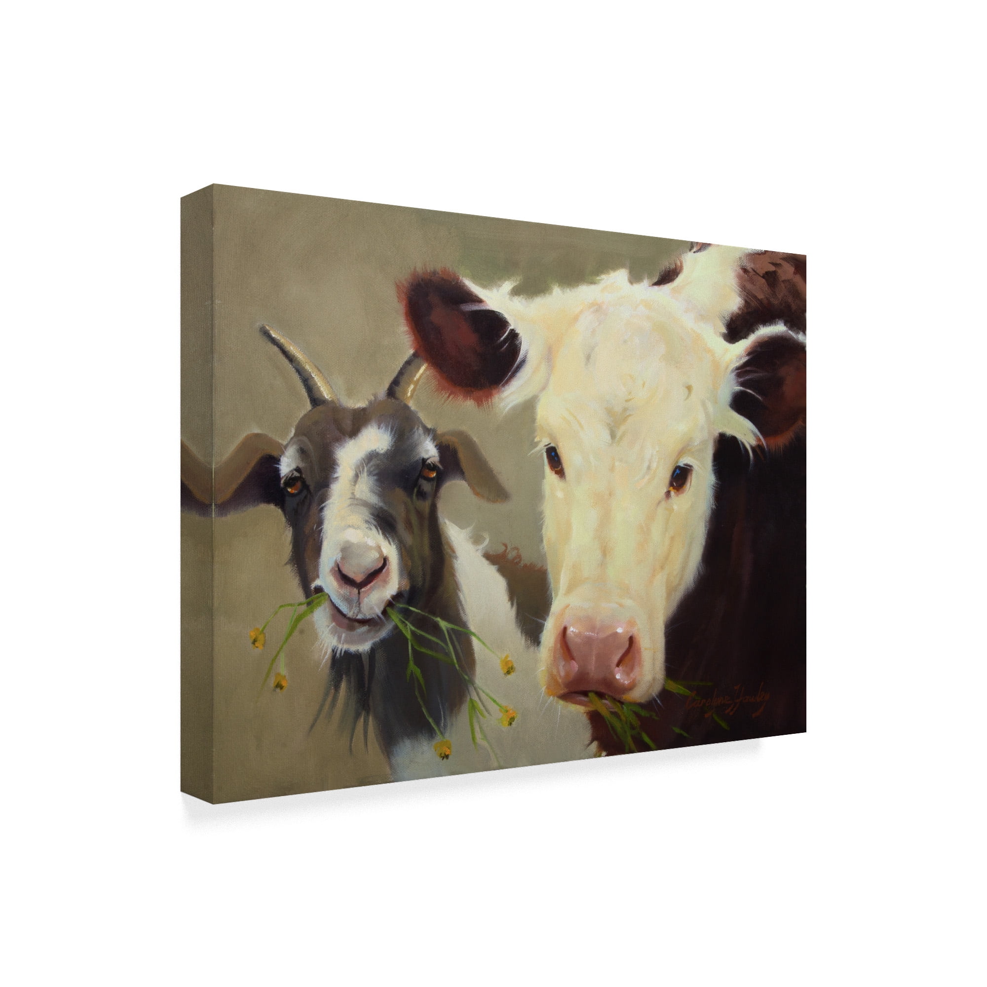 Trademark Fine Art 'Farm Pals I' Canvas Art by Carolyne Hawley