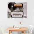 thumbnail image 2 of Nawypu Wall Art Motivational Canvas Wall Art Office Wall Art Inspirational Wall Decor Music Poster Office Decor Black White Cassette Tape Motivational Poster Modern Pop Art Ready to Hang, 2 of 4