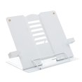 thumbnail image 1 of Rongfmy Book Stand Holder with Page Paper Clips for Reading Rest, Cookbooks, Recipes, White A, 1 of 9