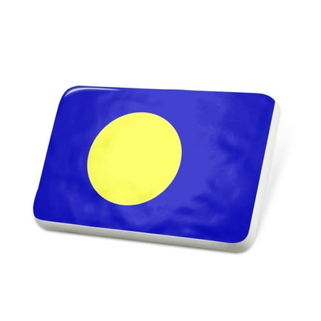 Porcelein Pin Palau Flag Lapel Badge – NEONBLOND