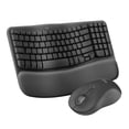 thumbnail image 1 of Logitech Wave Keys Combo, Wireless Ergonomic Keyboard with Signature M550 L Wireless Mouse, Graphite, 1 of 10