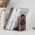 thumbnail image 6 of Picia Romantic Paris Pattern Wood Bookends for Shelves,Non-slip Bookends, Heavy Duty Wooden Bookend Support,1 Pair, 6 of 8