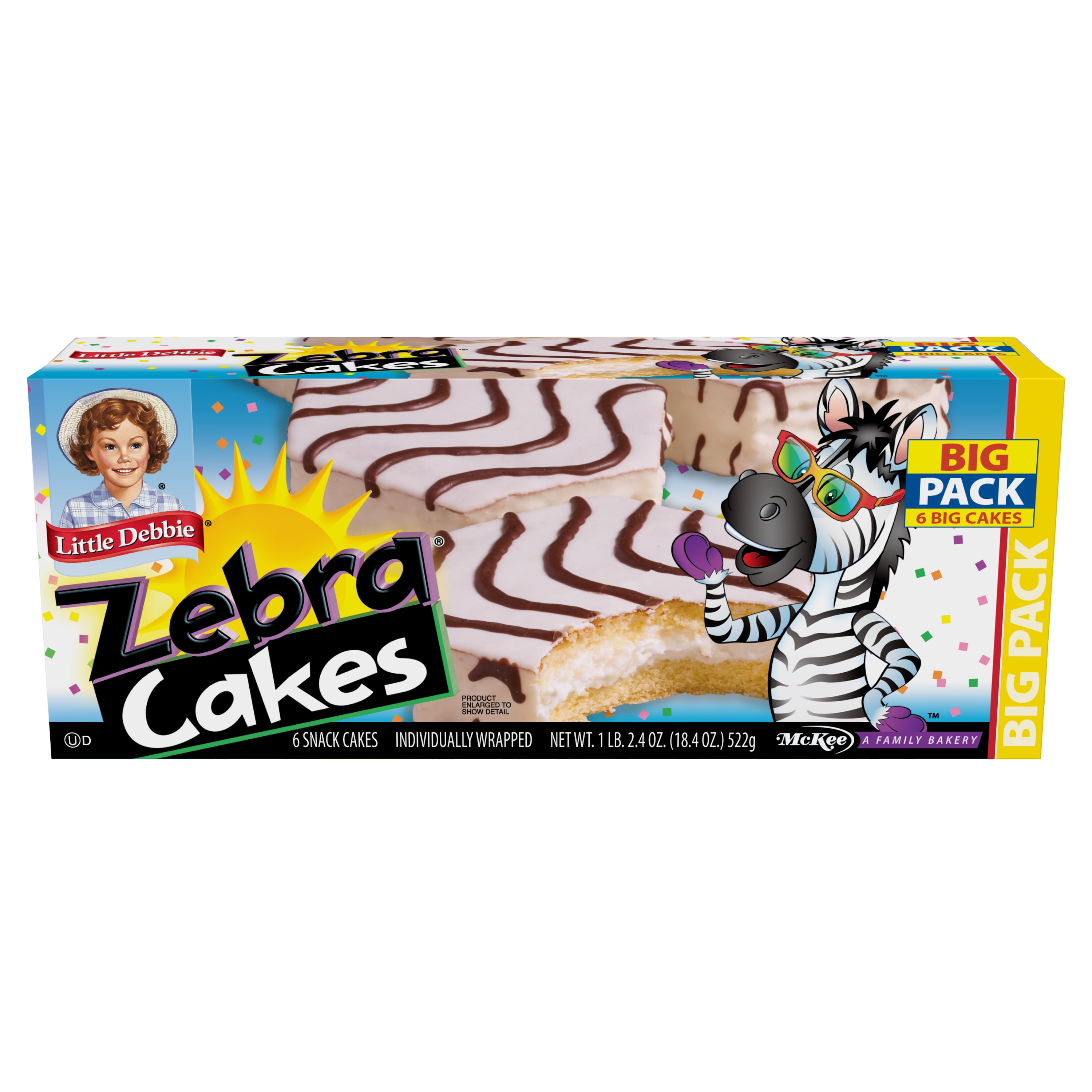 ずんだべーぐる Little Debbie Snack Bakery Box: Big Pack Zebra Cakes Dessert