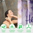 thumbnail image 4 of Easter Shower Curtain, He is Risen Shower Curtains for Bathroom, Spring Easter Floral Home Decor Waterproof Fabric with Hooks 72x72 Inch, 4 of 6