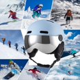 thumbnail image 3 of L[59-61CM]Cascos de Esquí Casco Deportivo de Nieve una Prueba de Viento con Protección para los Oídos Casco Protector Monopatín Snowboard, 3 of 5