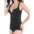 thumbnail image 4 of FANNYC Women Waist Trainer Corset Hot Sweat Vest Weight Loss Body Shaper Workout Tank Tops Tummy Slimming Fat Burner Sauna Suit -Zip&Hook &Steel Bone, 4 of 8