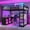 Black-a, variant on Aukfa Queen Size Metal Loft Bed with Desk, Storage Stairs, LED Lights & USB Ports, Heavy-Duty Noise-Free Bed Frame for Teens, Kids & Adults, Black