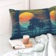 thumbnail image 4 of Fotbe Palm Trees Funda de Almohada Decorativa Estilo Occidental, Lujo en Algodón, Fundas para Almohadas King, Cojín Estampado para Decoración del Hogar-20"x30", 4 of 6