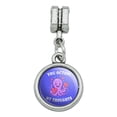 thumbnail image 2 of You Octopi My Thoughts Occupy Octopus Funny Humor Italian European Style Bracelet Charm Bead, 2 of 5