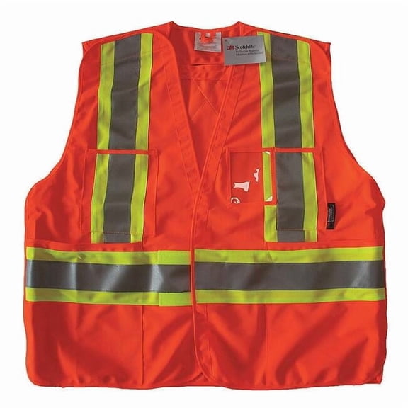 Condor Safety Vest, Orange/Red, L/XL, Polyester 491T05