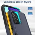 thumbnail image 3 of Defender Case for Samsung Galaxy A52 4G/5G Heavy Duty 1 in 1 Design Rugged Full Body Dustproof Shockproof Bumper Non-Slip Protective Cover,Blue,For Galaxy A52 4G/5G, 3 of 10