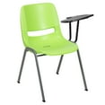 thumbnail image 2 of Flash Furniture Green Ergonomic Shell Chair with Left Handed Flip-Up Tablet Arm, 2 of 13
