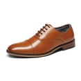 thumbnail image 1 of Zapatos Bruno Marc Louis_2 Marrón con Cordones Formal Talla 10.5 Ancha, 1 of 9