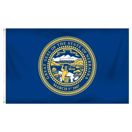 Nebraska Flag 3ft x 5ft Printed Polyester