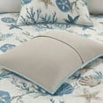 thumbnail image 6 of Madison Park Adult King Quilt Sets Breathable Coastal Pebble Beach 6-Piece Cotton in Blue, 6 of 10