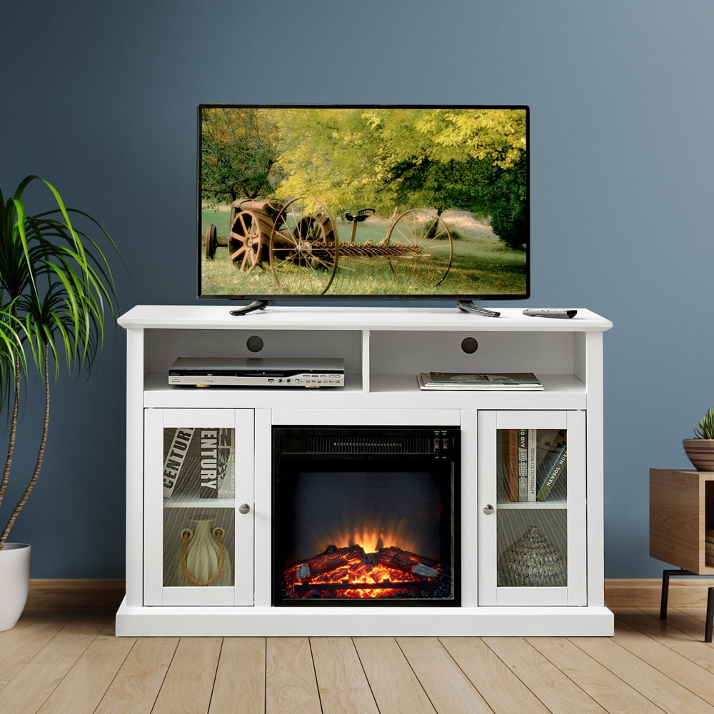 Modern Electric Fireplace TV Stand for TV,Up to 55" Media Entertainment
