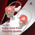 thumbnail image 4 of Pro Gaming Earbuds with Mic - Wired Low Latency In-Ear Headphones for PUBG/FPS/PC, Noise Isolation, Sweatproof for Sports/Running (Red), 4 of 9