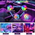 thumbnail image 5 of Car LED Strip Lights, App Control Ambient Lighting Kit with RGB 16M Colors & Music Sync, USB Fiber Optic Neon for Dashboard & Center Console, Upgraded, 5 of 7