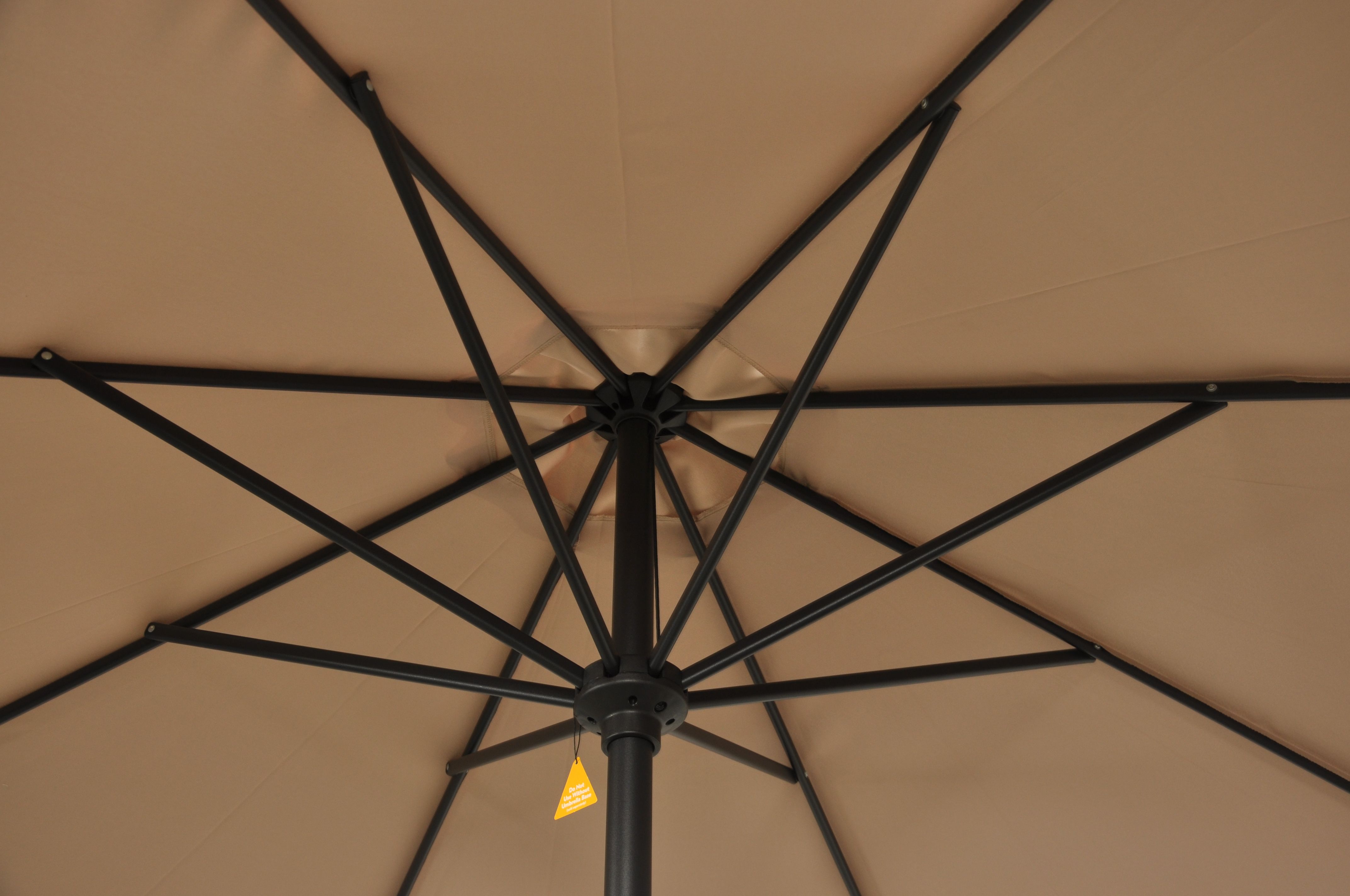Mainstays 9' Outdoor Tilt Market Patio Umbrella - Tan - image 5 of 10