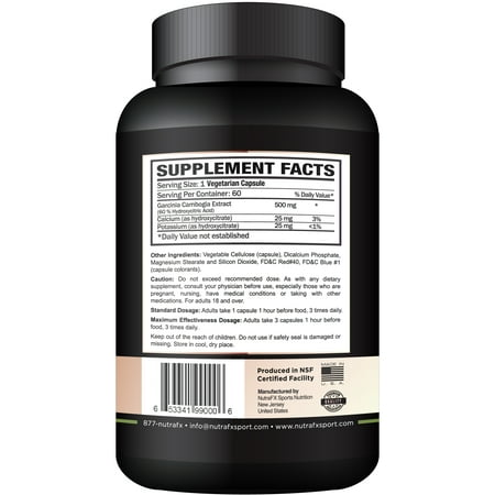 Garcinia Cambogia Natural Weight Loss Supplement Appetite Suppres ..., ,fat burner carb blocker