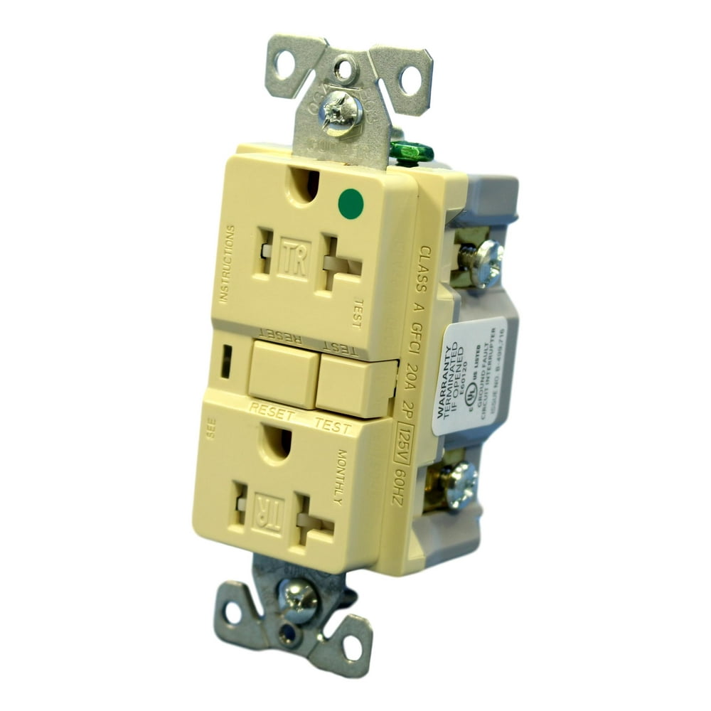 Cooper Ivory Hospital Grade Tamper Resistant GFCI Duplex