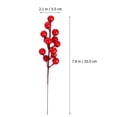 thumbnail image 4 of Qumonin 20pcs Red Artificial Cherry Stems for Christmas Tree & Home Decor, 4 of 4