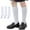 Plain White 3 Pack, variant on Girls Knee High Socks Seamless Cotton School Uniform Socks Kids Boy Over the Calf Socks 3/5 Pack