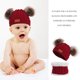 thumbnail image 4 of Minnieouse Conjunto de 2 unidades de gorro para bebé, bufanda, gorro de otoño e invierno, bufanda para niño recién nacido, gorro de punto para niño y Sombreros Traje burdeos Minnieouse AP000334-06, 4 of 6