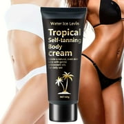 SDOHIG Tanning Bed Lotion Tropical Self-Tanning Body Cream Tanning Oil with Bronzer Creates a Natural Even Skin Tone for Daily Use