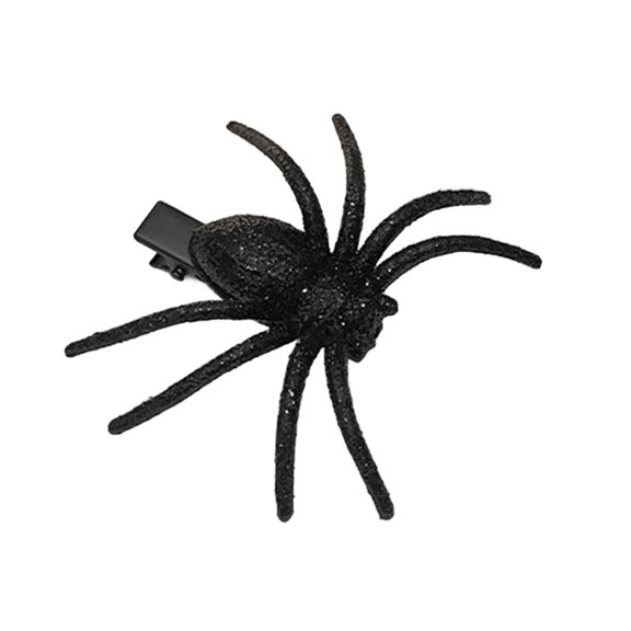 Eosunjian Glittering Spider Hair Clip Halloween Spider Hairpin 1/2pcs Halloween Spider Hair Clip Glittering Spider Hairpin for Women Toddler Kids for Halloween