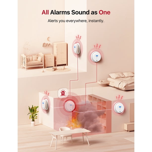 X-Sense Smoke and Carbon Monoxide Alarm Combo, 10 Year Battery