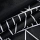 thumbnail image 4 of Black White Boho Striped Chevron Polyester Bath Curtain Set with Hooks, Decorative Spa Hotel Heavy Weighted 72-Inch Bathroom Curtains, 72 x 72, Black, 4 of 4