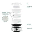 thumbnail image 6 of Elite Gourmet 9-Quart Stainless Steel 3-Tier Food Steamer, 6 of 9
