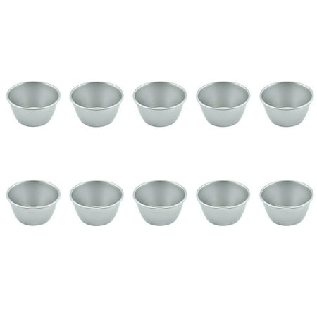 

10 PcsMolds Pudding Molds Cups Mini Chocolate Molten Pans Carbon Steel Cupcake Cake Cookie Pudding Mold Round Nonstick