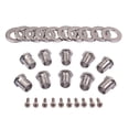 thumbnail image 4 of Miangastore 1 Set 10pcs Hex Threaded Bushing and 10pcs Ferrules and 10pcs Mounting Screw for Ukulele Guitar Tuning Peg Tuner Machine Head GC903 (Silver), 4 of 8