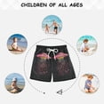 thumbnail image 6 of FORMRS Boys Swim Trunks Quick Dry Mesh Liner Boardshorts Sizes XS-XL, UFO with Hearts Pattern, 6 of 7