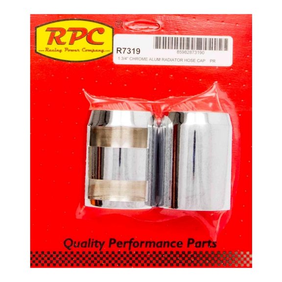 Racing Power Co-Packaged Chrome Radiator Hose End Pair