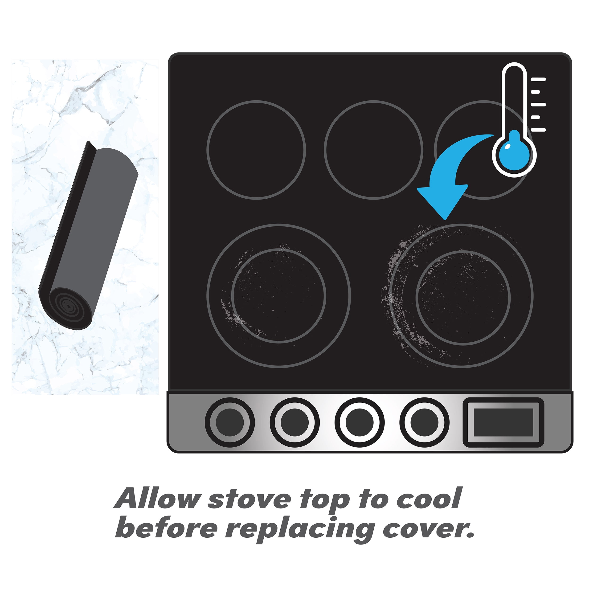 Range Kleen Glass Top Stove Protector - Smooth Top Range Cover