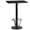 Black, variant on Flash Furniture 24'' x 30'' Rectangular Mahogany Laminate Table Top with 18'' Round Bar Height Table Base and Foot Ring