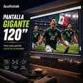 thumbnail image 2 of Pantalla Proyector Eléctrica AUDIOTEK 120 pulgadas Blackout 16:9 Con Control, 2 of 8